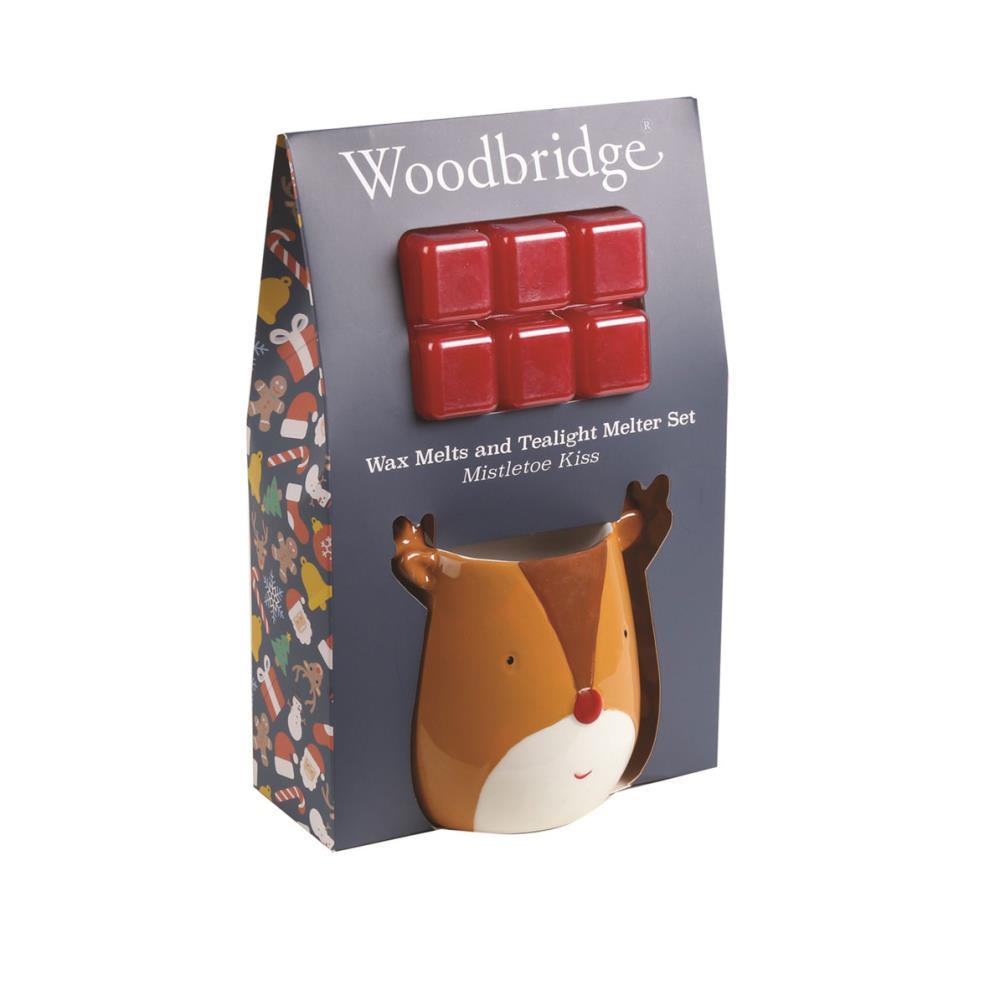 Woodbridge Reindeer Mistletoe Kiss Wax Melt Warmer Gift Set £7.19
